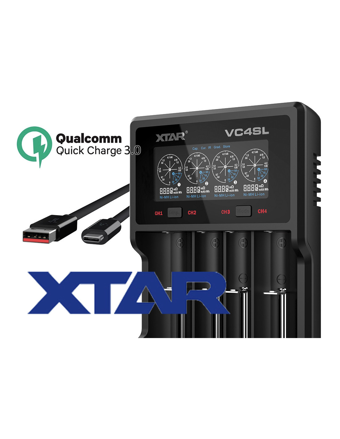Įkroviklis Xtar VC4SL
