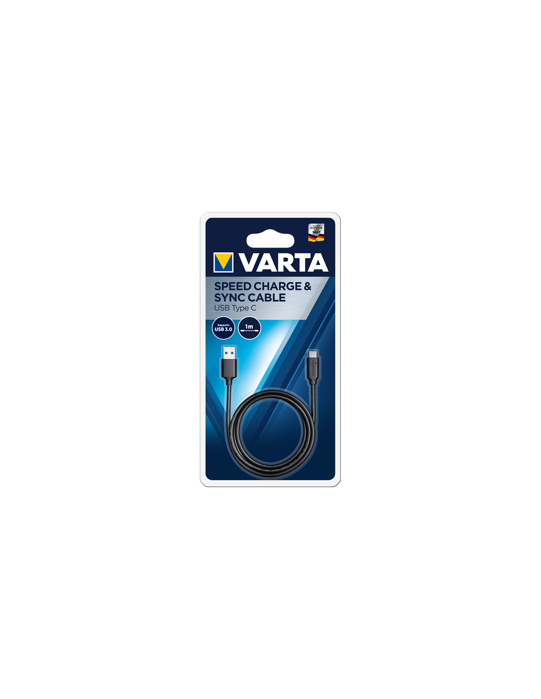 Varta USB 3,1 Type with USB-C jungtis
