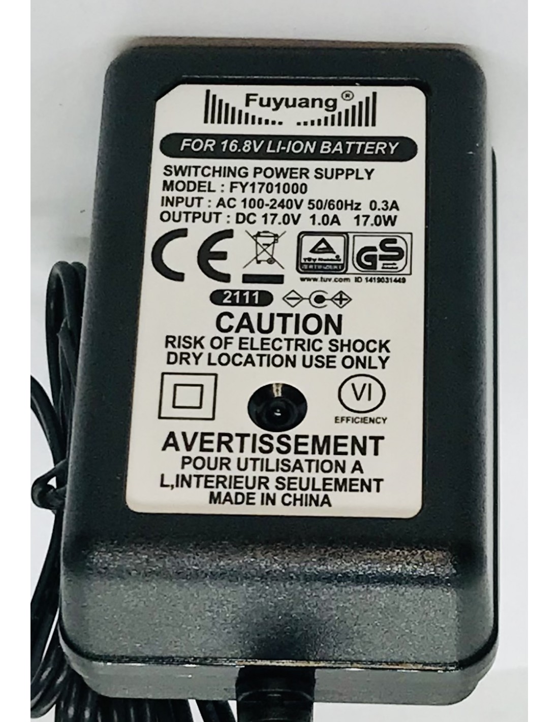 Li-ion įkroviklis 4S cell 16,8 V 1Ah