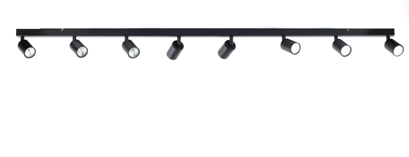 Kryptinis šviestuvas TK LIGHTING TOP BLACK 8, 8 x GU10 max 10W