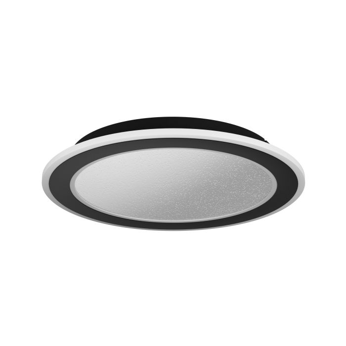 Lubinis LED šviestuvas EGLO MACCHIONI, 24W, 2700-6500K, 2400lm, juodos sp., Ø38cm su pultu