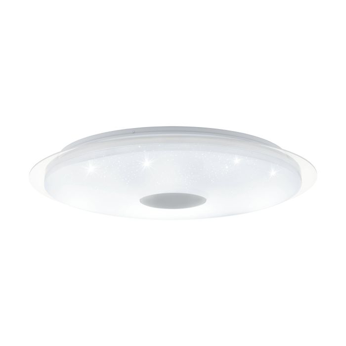 Lubinis LED šviestuvas EGLO LANCIANO 40W CCT 3000/4000/5000K 4300lm baltas Ø66cm su pultu