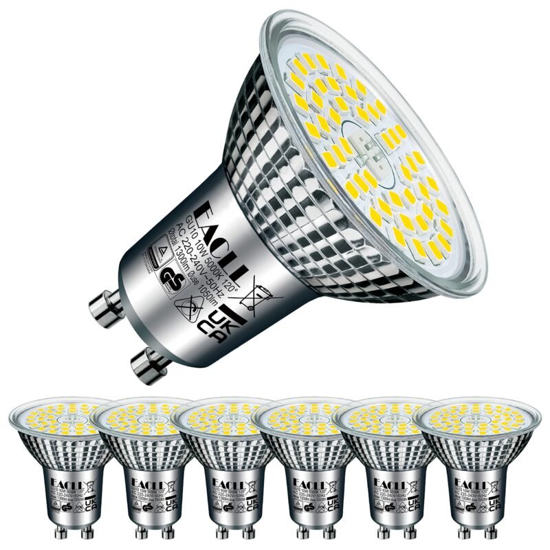 LED 10 W lemputė 6 vnt.