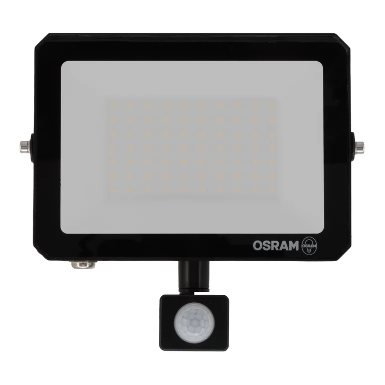 LED prožektorius OSRAM LUX, IP65, 50W, 4000K, 4500lm, su judesio davikliu, juodos sp.