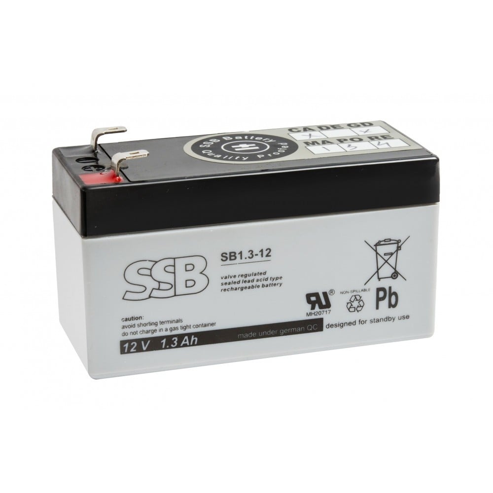 Akumuliatorius (AGM) SSB SB (1.3Ah, 12V, F1, VRLA)