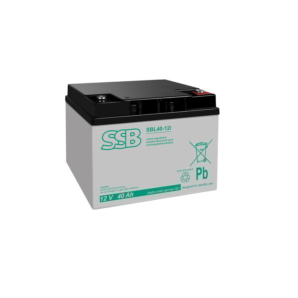 Akumuliatorius (AGM) SSB SBL (40Ah, 12V, F13 M6, VRLA)