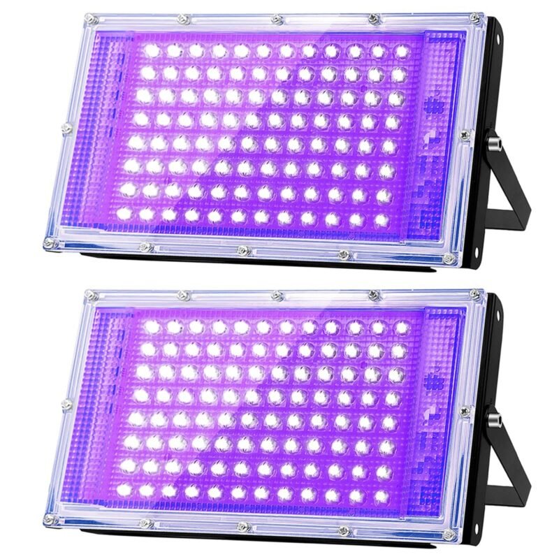 100 W LED UV juodos šviesos šviestuvas 2vnt.