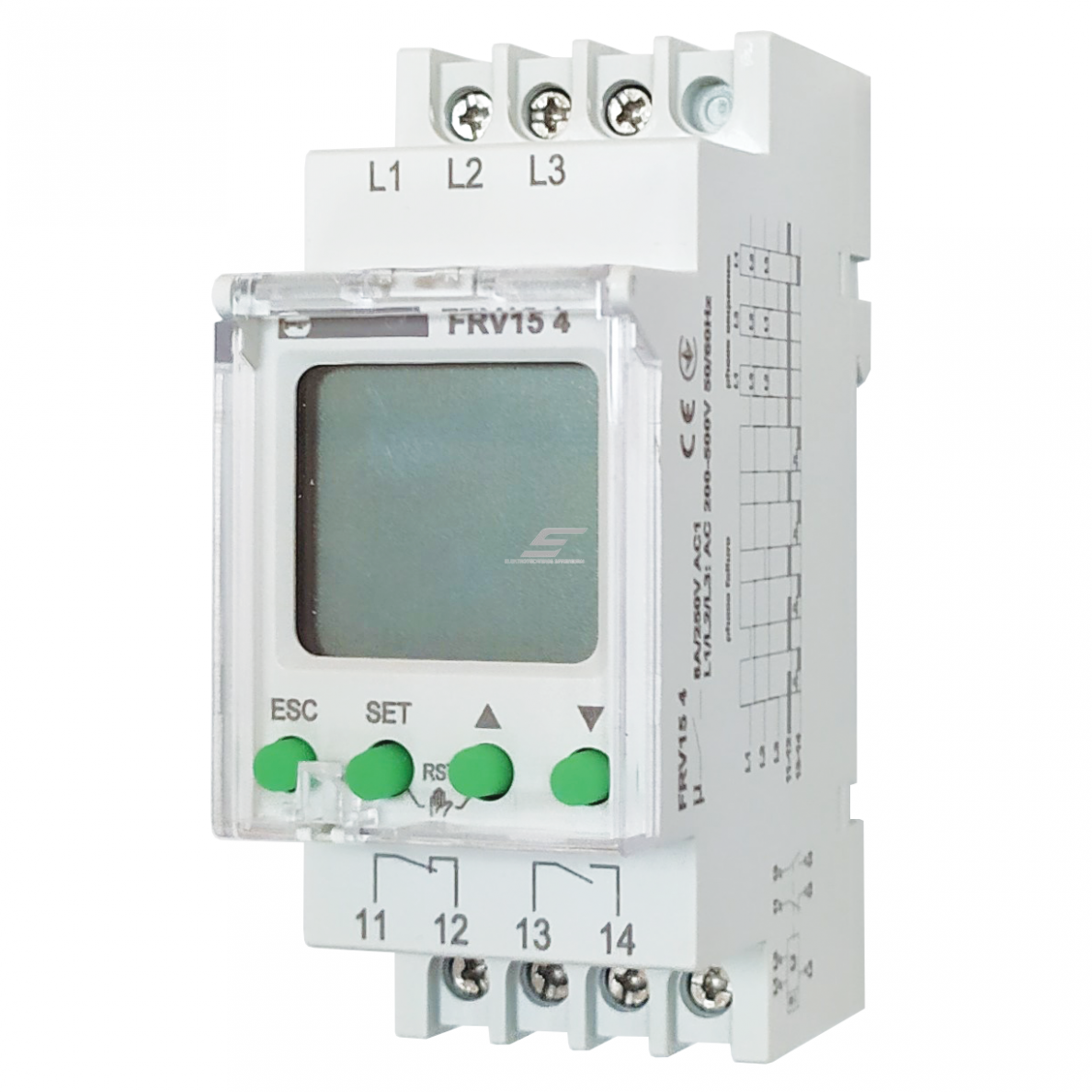 Skaitmeninė įtampos kontrolės relė su LCD ekranu, 45Hz-60Hz, 200-500V