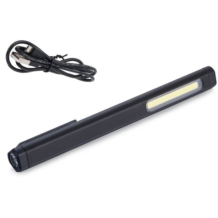 Prožektorius darbui COB (3W) (įkraunamas) su lazeriu