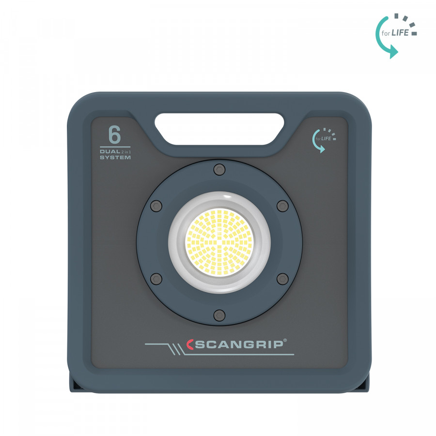 Šviestuvas LED NOVA 6K C+R +5m kabelis IP67 6000lm, Scangrip