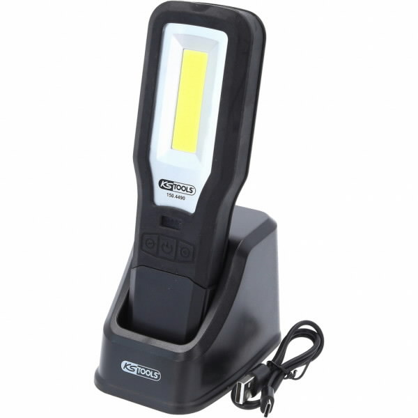 Mobile workshop hand lamp, foldable, 550 lumen, KS Tools