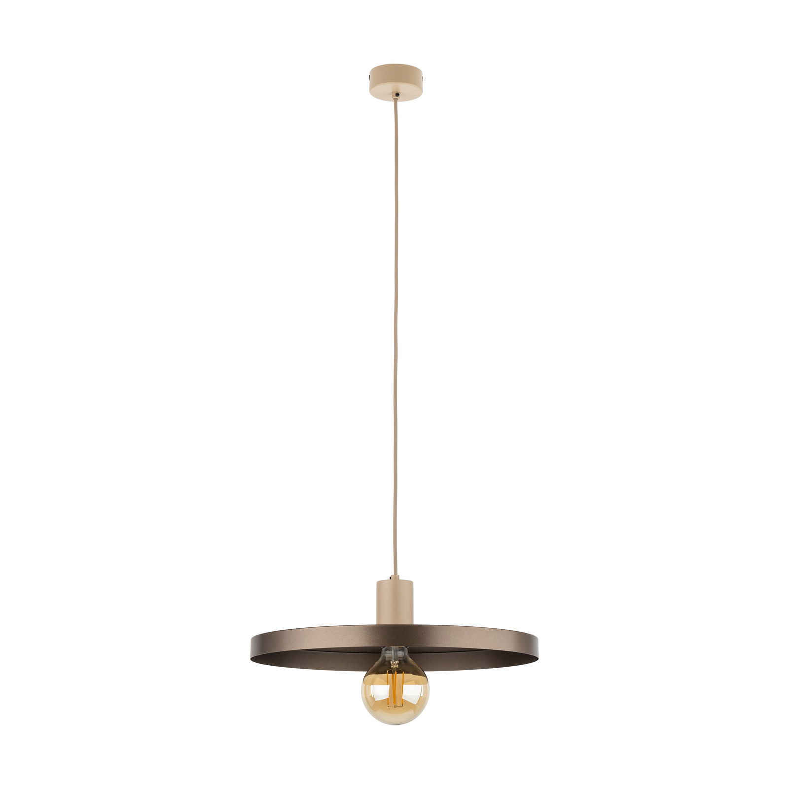 Pakabinamas šviestuvas TK LIGHTING SILA SABIA BROWN, 1xE27 15W