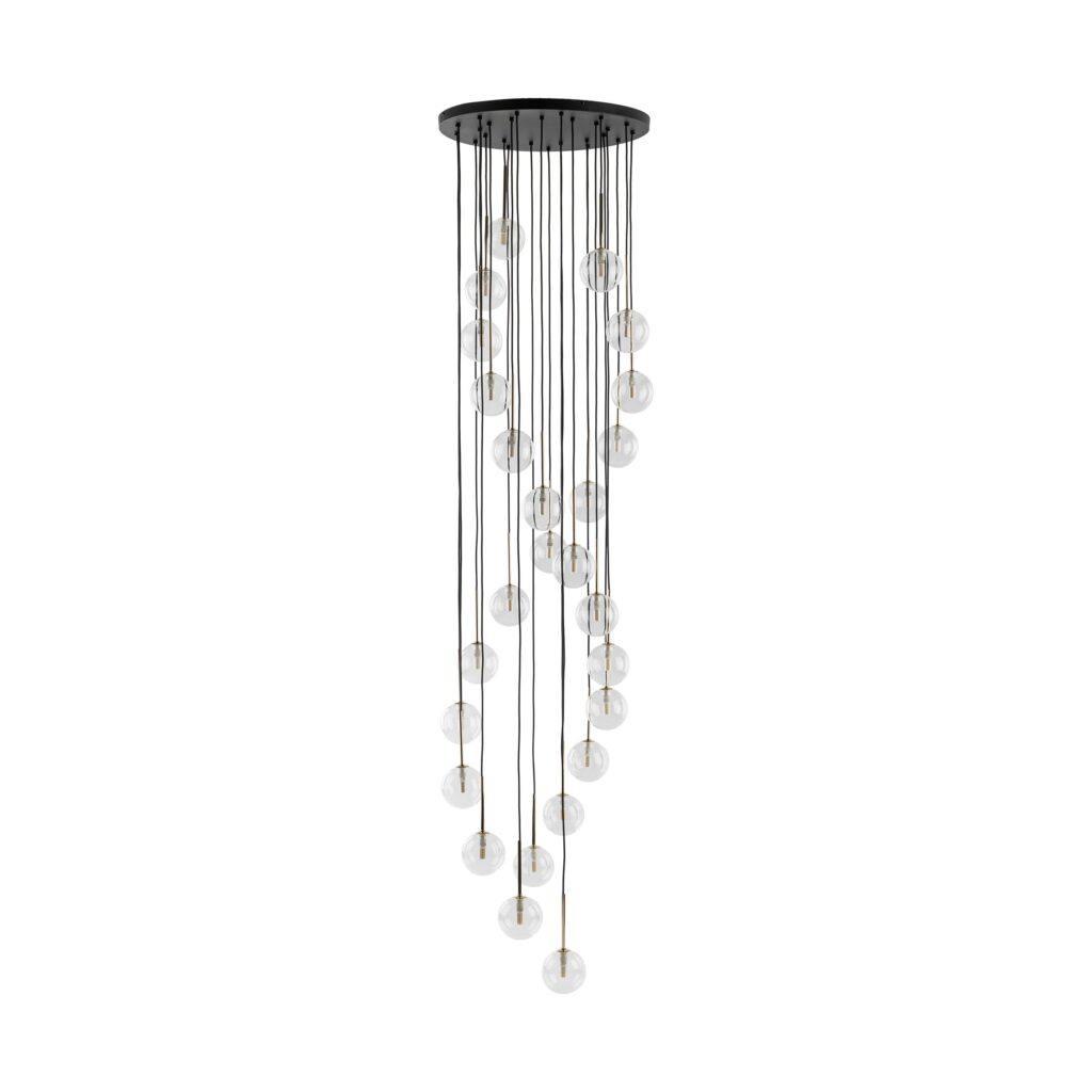 Pakabinamas šviestuvas TK LIGHTING AURORA TRANSPARENT, 26xG9 8W