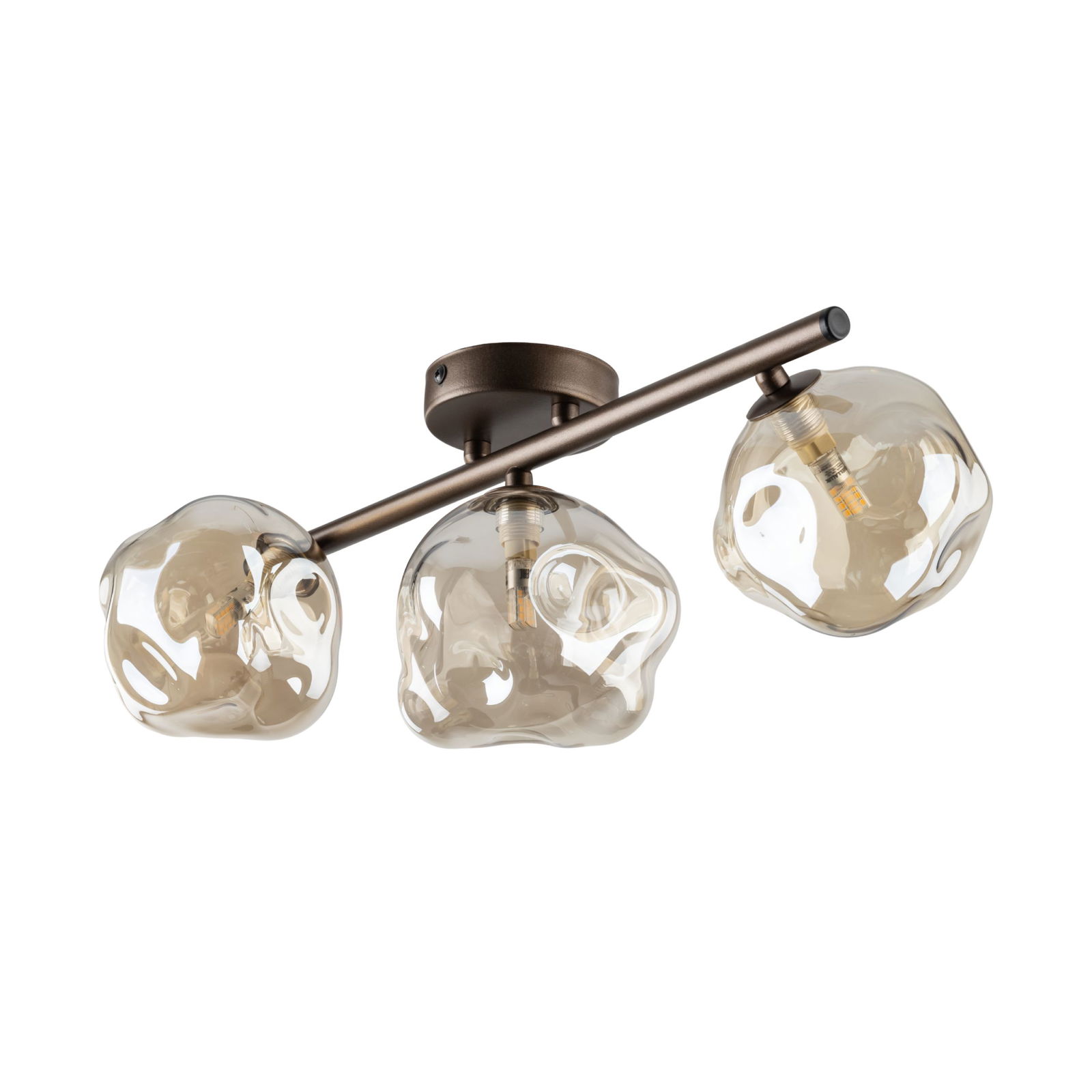 Lubinis šviestuvas TK LIGHTING LAVA BROWN, 3 x G9 max 8W