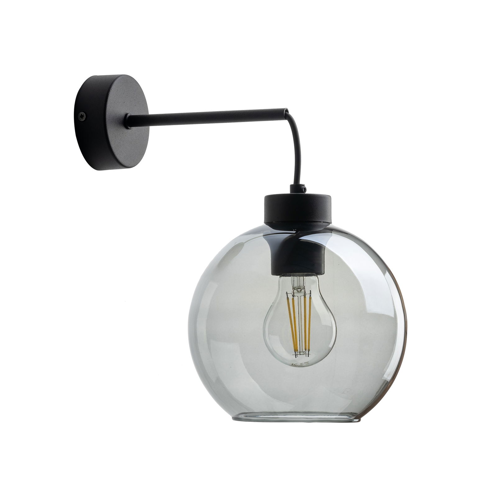 Sieninis šviestuvas TK LIGHTING CUBUS GRAPHITE, 1xE27 15W