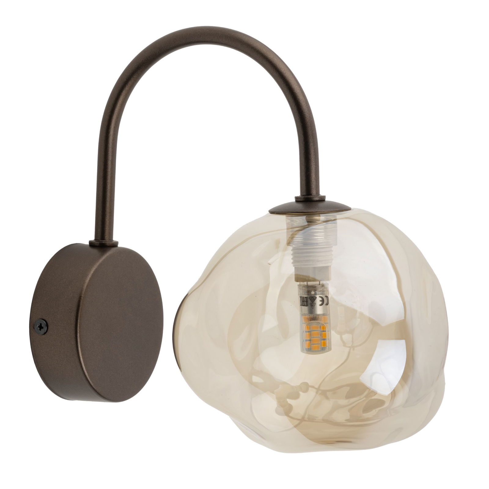 Sieninis šviestuvas TK LIGHTING LAVA BROWN, 1 x G9 max 8W