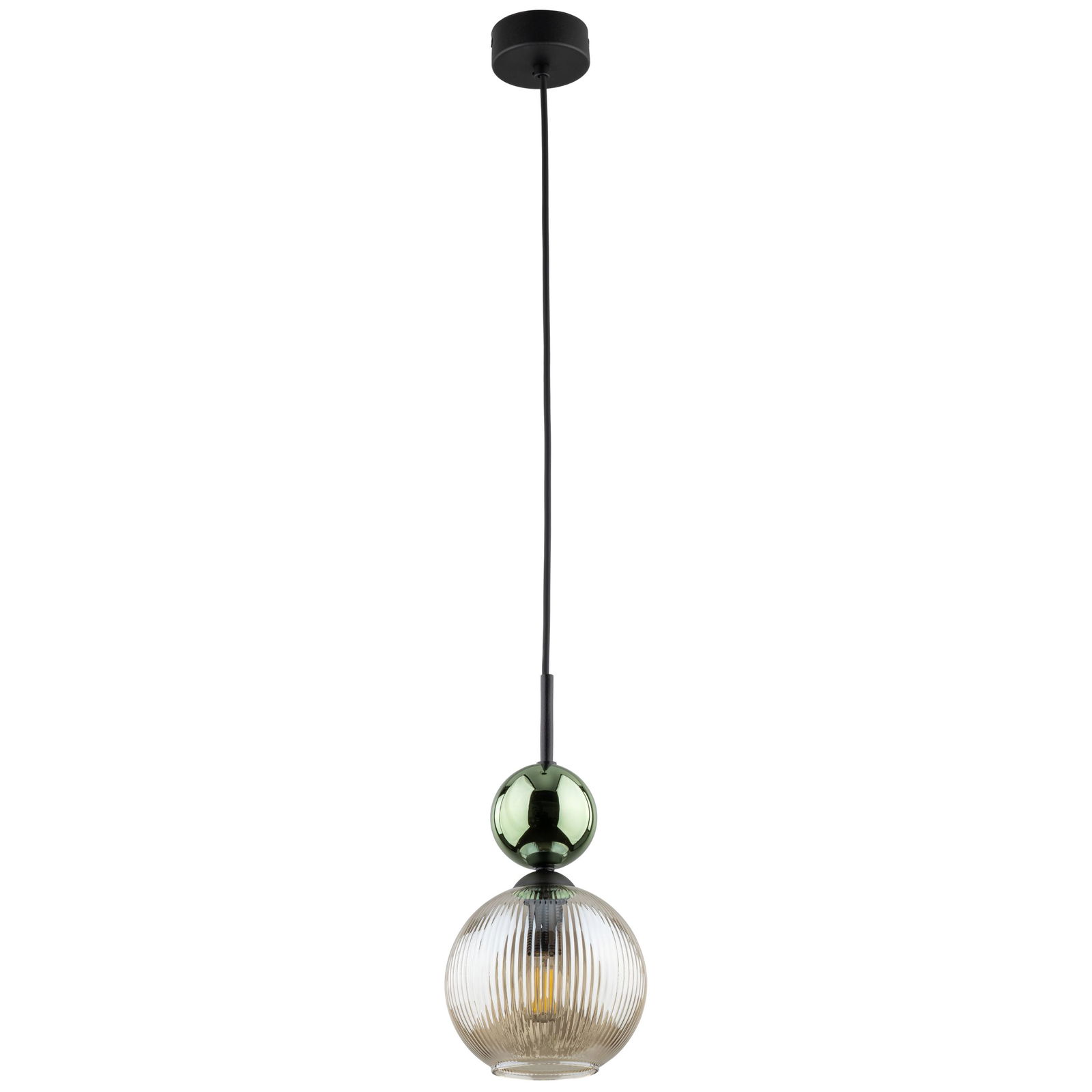 Pakabinamas šviestuvas TK LIGHTING SOPHIA GREEN COGNAC, 1 x E14