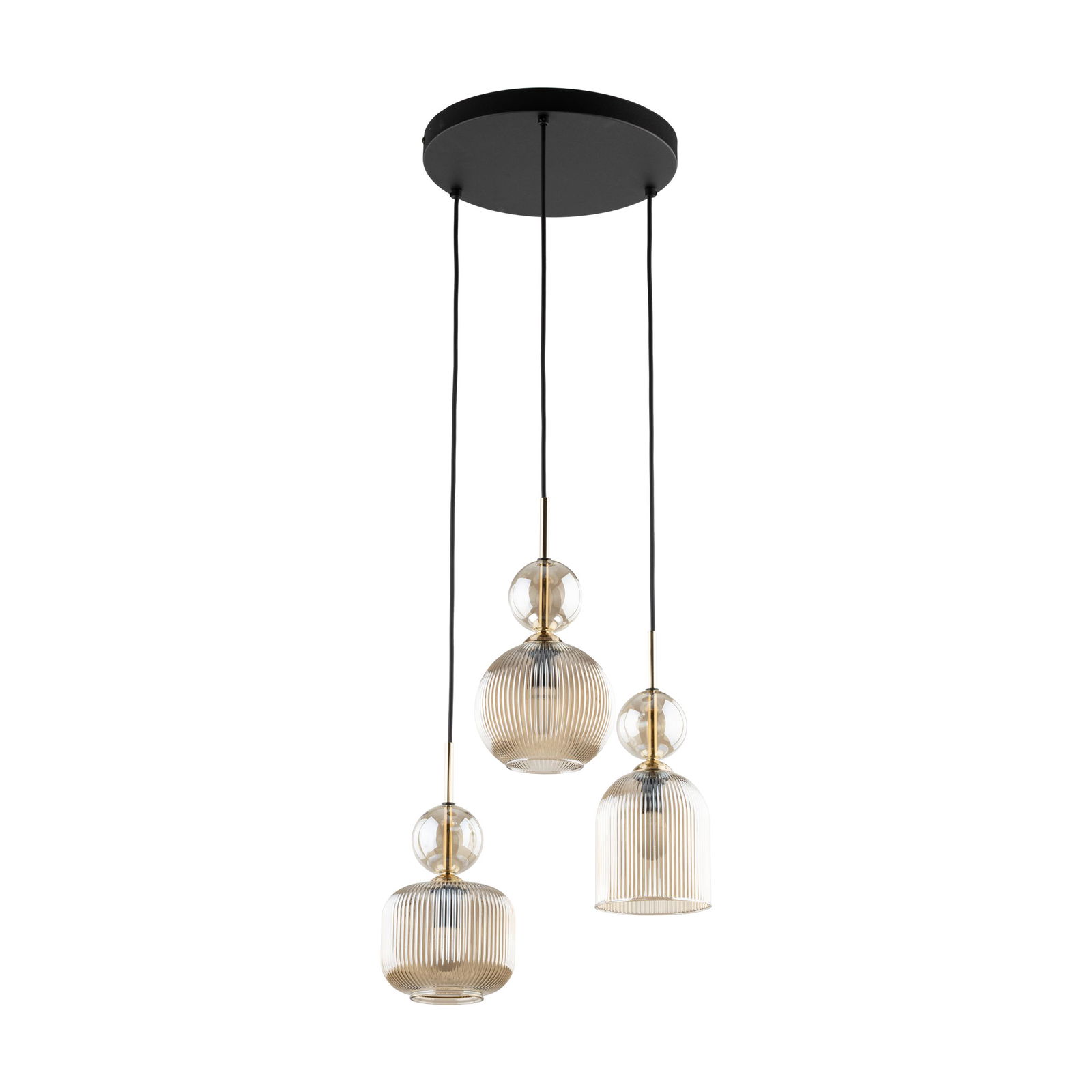 Pakabinamas šviestuvas TK LIGHTING SOPHIA COGNAC, 3 x E14