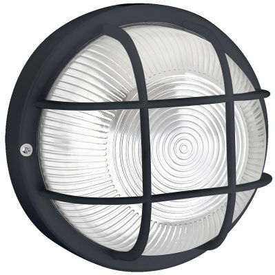 Visuomeninis šviestuvas SPECTOR LIGHT, IP44, E27, 100W, 230 V, juodos sp., Ø18,5x9,5cm