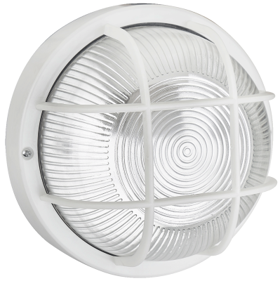 Visuomeninis šviestuvas SPECTOR LIGHT, IP44, E27, 100W, 230 V, baltos sp., Ø18,5x9,5cm