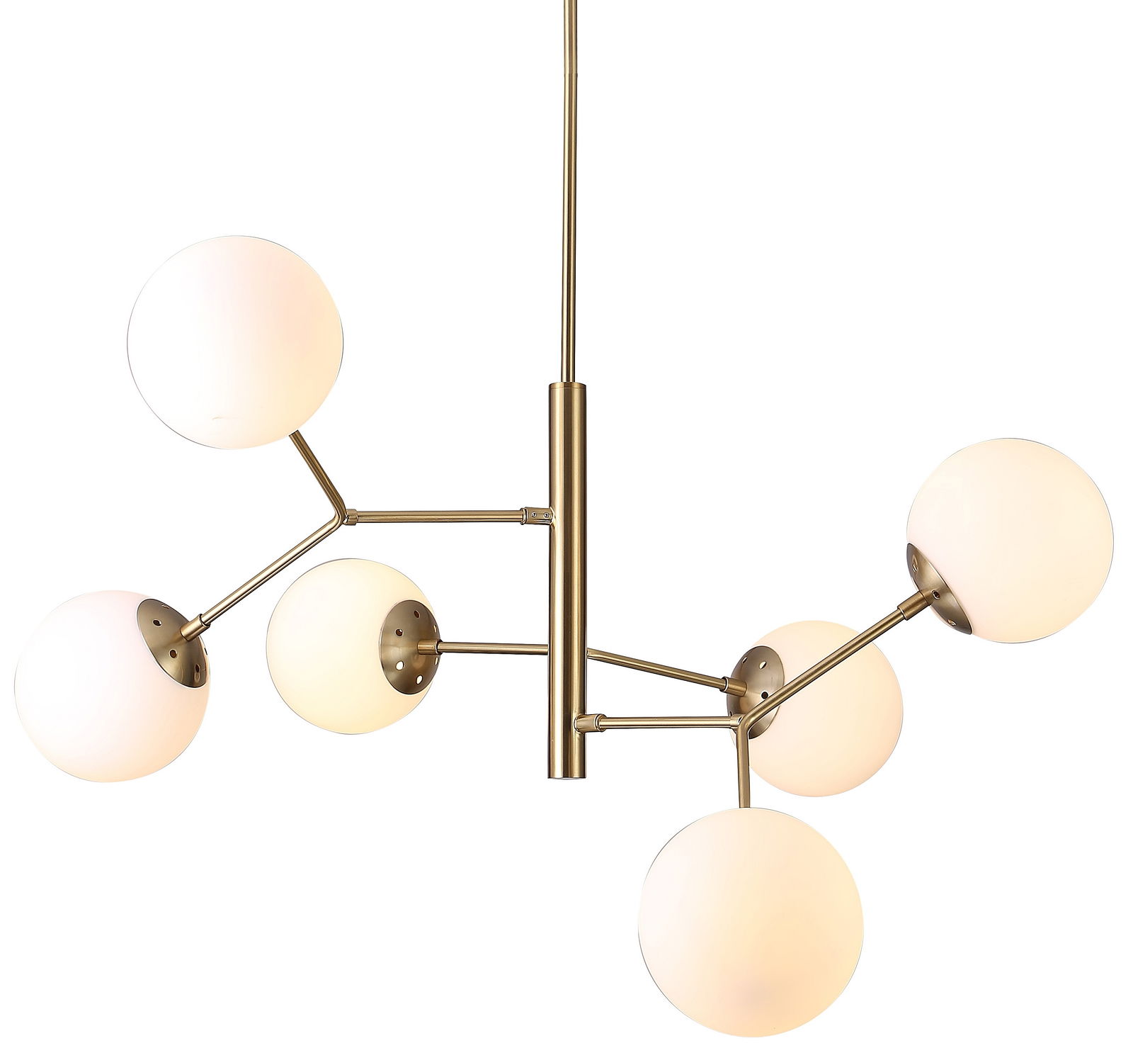 Pakabinamas šviestuvas G. LUX Gold Bronze, 6 x E14, aukso spalvos