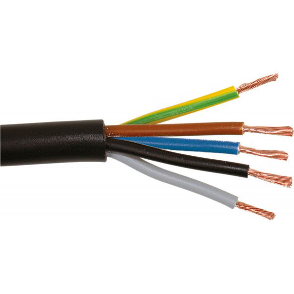 Instaliacinis gumuotas kabelis ELPAR (H05RR-F) 5 x 1,5 mm², 100 m