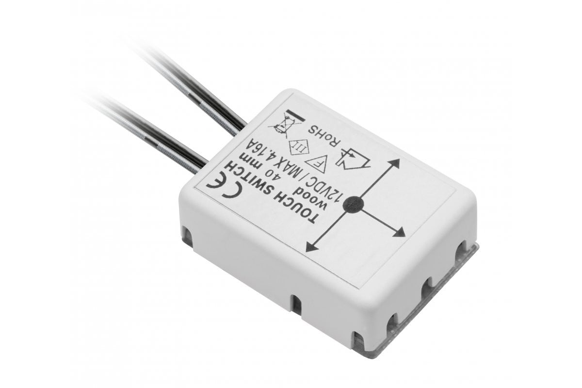 Bekontaktis jungiklis (50 W, DC 12 V, IP20, baltas) GTV AE-WPDRW-00