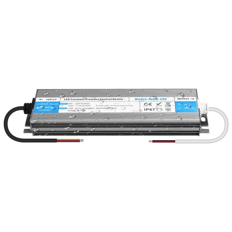 400 W maitinimo šaltinis LED  transformatorius 24 V 16,6 A