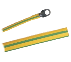 Termovamzdelis 9.5/4.8mm, geltonas-žalias,1m