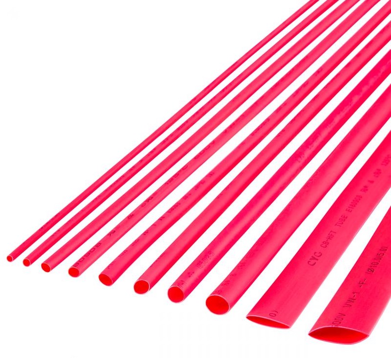 Termovamzdelis 8/4mm, raudonas, 1m