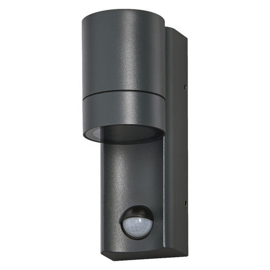 Sieninis lauko šviestuvas OSRAM ENDURA ISIDOR SENSOR IP65 GU10 35W h17cm su jud davikliu