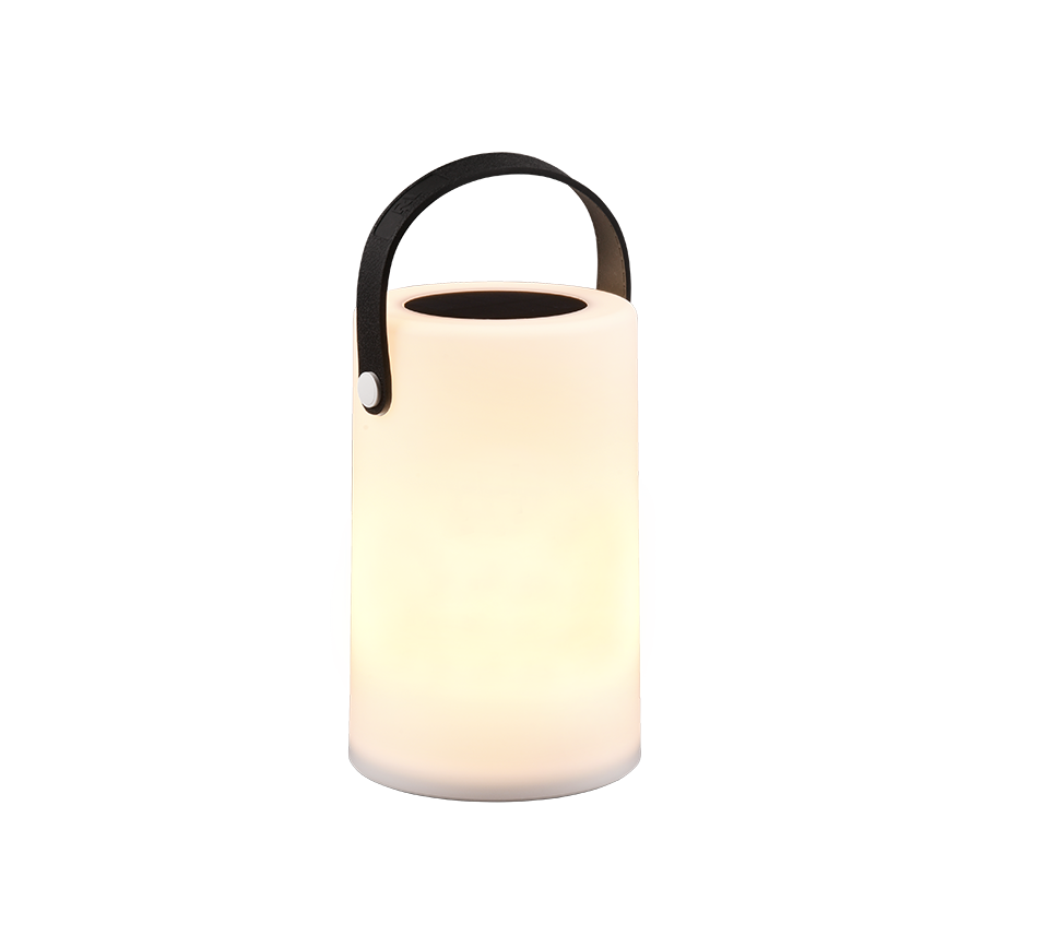 Stalinis LED šviestuvas REALITY GRACIA IP44 0,1W RGBW 15lm įkraun TypeC/saule Ø12x20,5cm