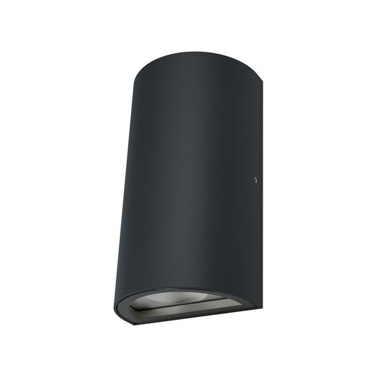 Sieninis LED lauko šviestuvas OSRAM ENDURA UPDOWN, IP44 3000K 12W 700lm tamsiai pilk h16cm