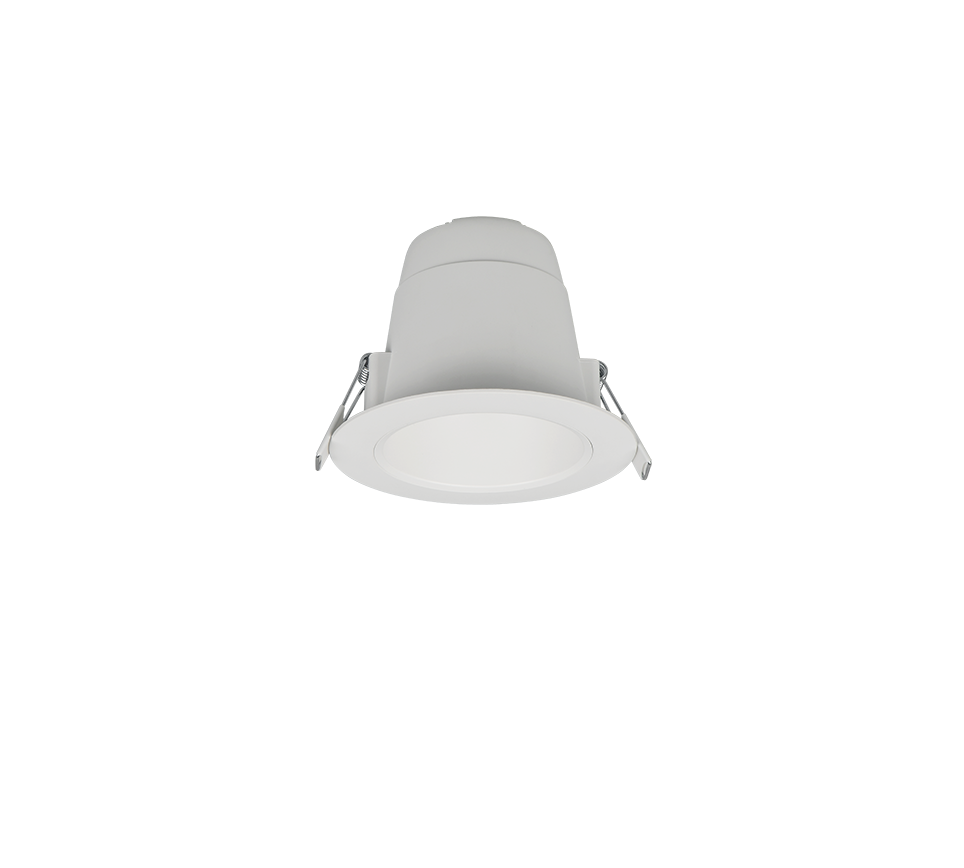 Įleidžiamas LED šviestuvas TRIO VIRUNGA, IP44 6W 900lm 2300/3000/4000K baltos sp Ø11x8,5cm