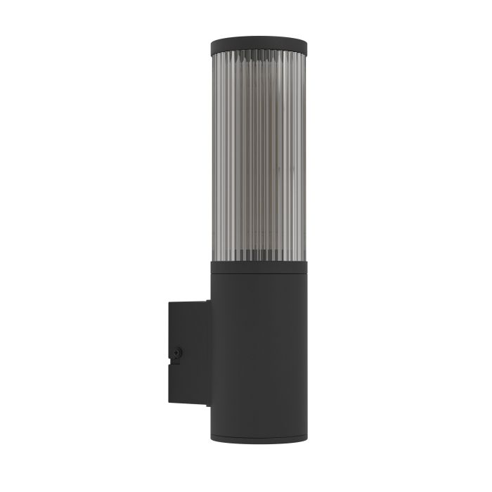 Sieninis lauko šviestuvas EGLO SALLE, IP54, E27, 1x15W, juodos sp., 8,1x11,5x32,6cm