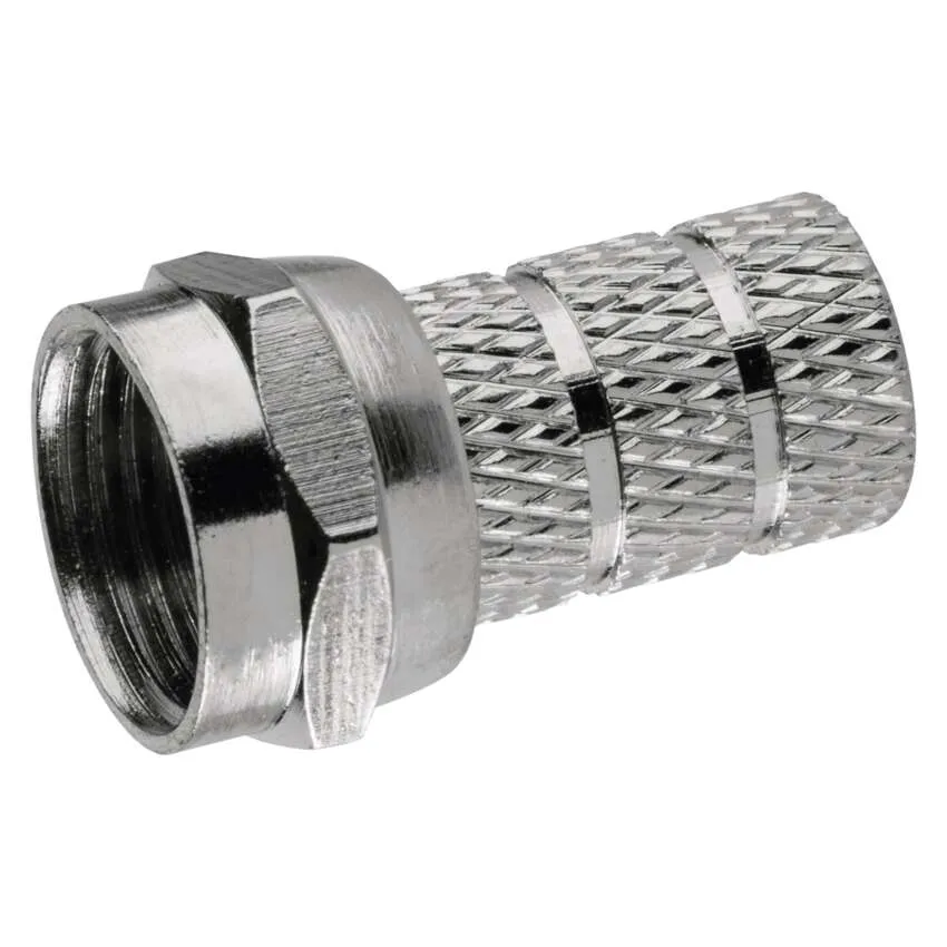 F tipo lizdinė jungtis bendraašiam kabeliui, 4,0/4,9 mm, 3C2V 10 vnt.