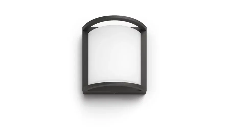 Sieninis LED lauko šviestuvas PHILIPS SAMONDRA, IP44, 4000K, 12W, 1200lm, antracito sp.