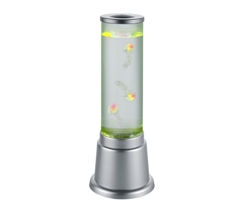 Stalinis LED šviestuvas REALITY JELLY, 6W RGB 5lm su dek skysčiu titano sp Ø12,5x36cm
