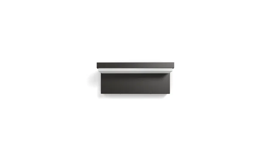Sieninis LED lauko šviestuvas PHILIPS BUSTAN, IP44, 9W, 2700K, 1000lm, antracito spalvos