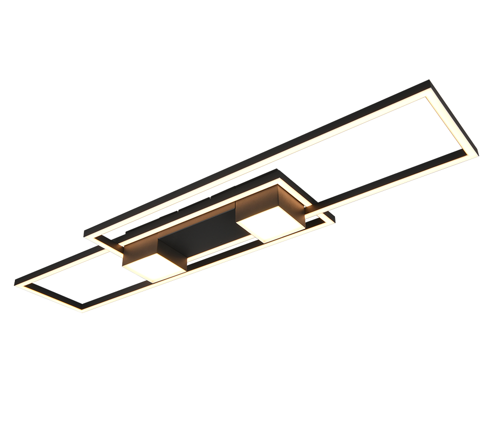 Lubinis LED šviestuvas TRIO ALBANY 37W 2700-6500K 4300lm Switch Dimmer 28x100x88cm su pultu