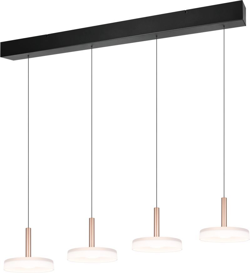 Lubinis LED šviestuvas TRIO CELESTE 4x7,5W 3000K 4x750lm aukščio reguliavimas 115x22x200cm