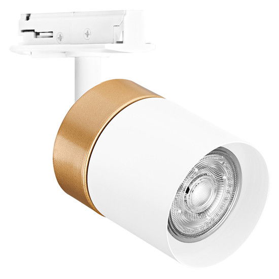 Taškinis bėgelių šviestuvas OSRAM TRACKLIGHT SPOT CYLINDERGOLD, 1xGU10, baltas, 14x9x6,5cm