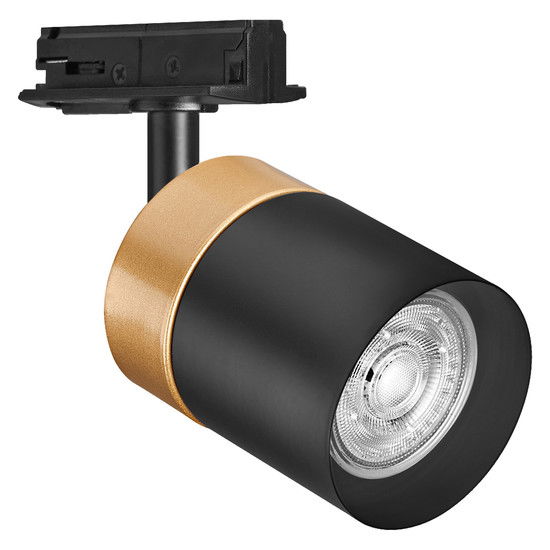 Taškinis bėgelių šviestuvas OSRAM TRACKLIGHT SPOT CYLINDERGOLD, 1xGU10, juodas, 14x9x6,5cm
