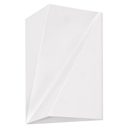 Sieninis šviestuvas OSRAM DECOR ORIGAMI 2xG9 max 3W baltas gipsinis dažomas 15x11x20cm