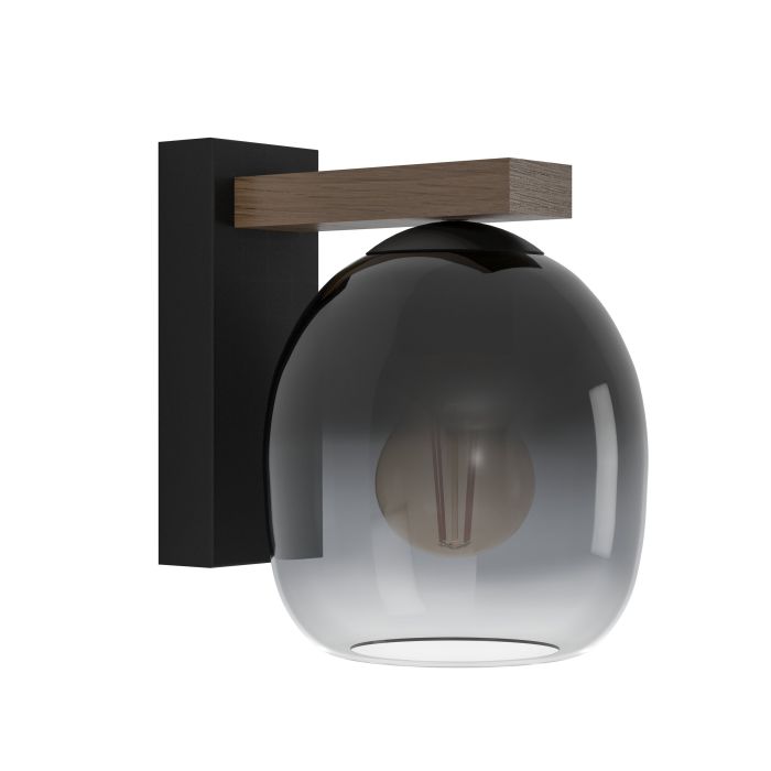 Sieninis šviestuvas EGLO FILAGO, E27, 1x40W, juodos/rudos sp., 18,20x21,50x23,80