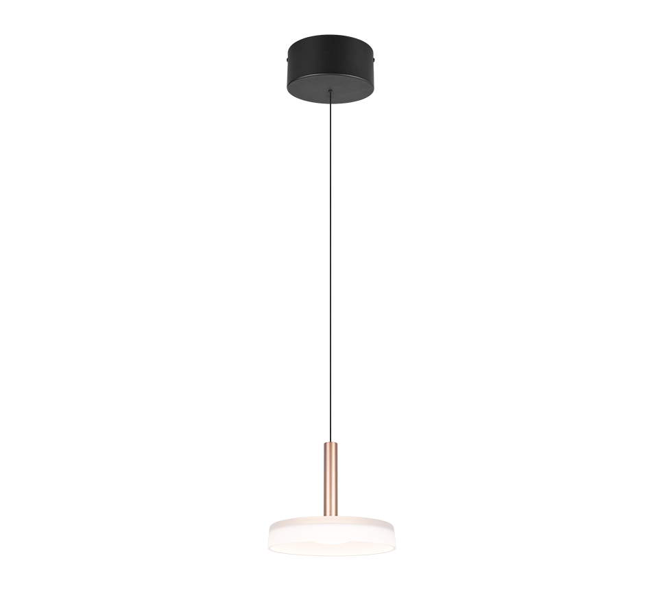 Lubinis LED šviestuvas TRIO CELESTE 10W 3000K 1100lm aukščio reguliavimas Ø22x200cm