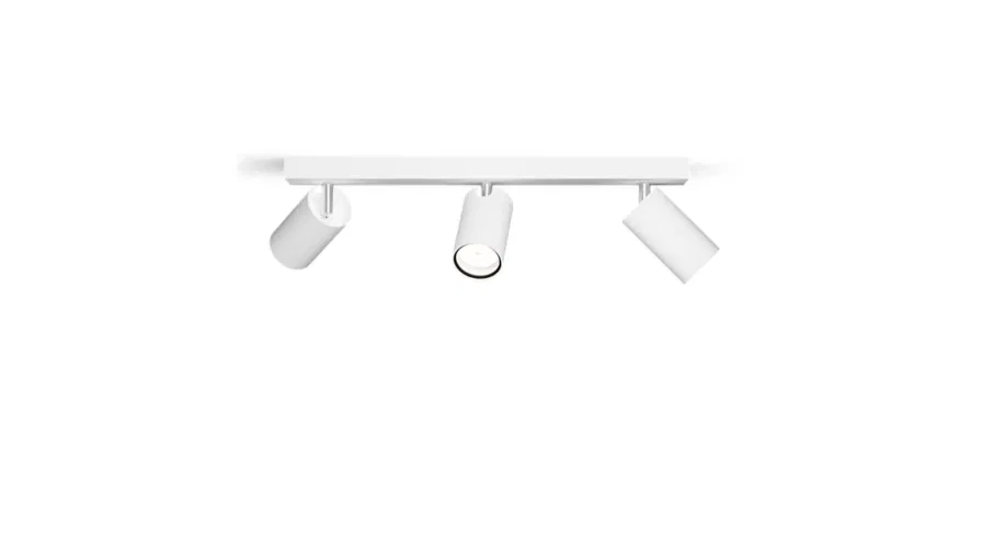 Taškinis LED šviestuvas PHILIPS IDRIS, IP44, 3xGU10, max 3x5W, baltos sp., 8,3x44,2x12cm