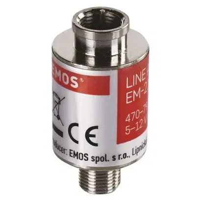 Signalo stiprintuvas DVB-T/T2 20 dB, F jungtis (Jungtis/įvestis), 65 mA, IP45