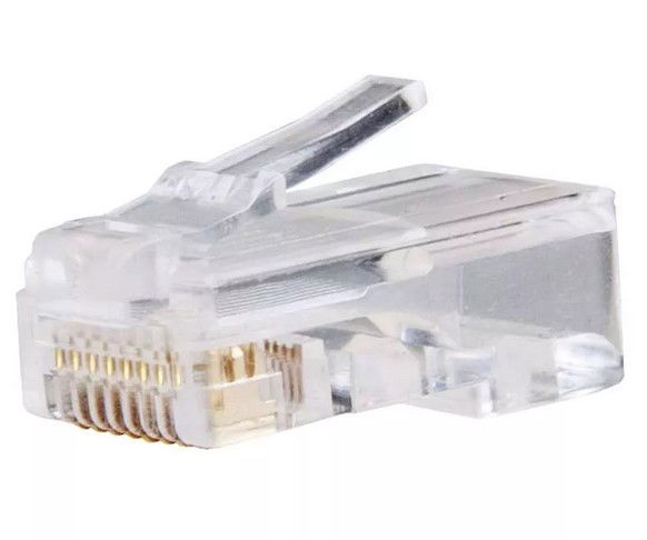 RJ45 8p8c jungtis UPT kabeliui CAT5E (vientisas laidas), 20 vnt