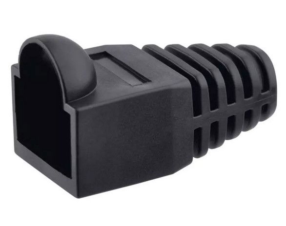 RJ45 jungčių apsauga, juodos sp, 20 vnt.